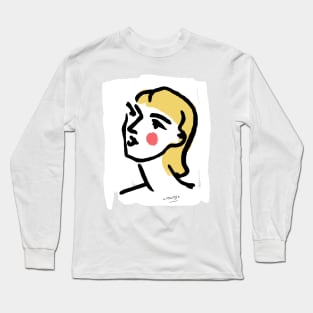 Denizko Woman with yellow hair Long Sleeve T-Shirt